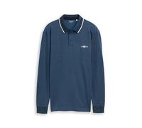 TOM TAILOR 1047798 Polo pour Homme, 39221-Navy Denim Blue Two Tone