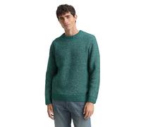 TOM TAILOR 1048801 Pull-Over, 37090-Dark Green Melange White Core, L Homme