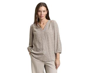 TOM TAILOR 1049794 Blouse, 39729-Soft Taupe Geometric Minimal, 36 Femmes