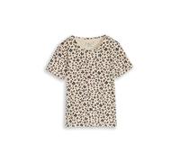 TOM TAILOR 1049916 T-Shirt, 39481-Petit imprimé léopard, 92-98 Fille
