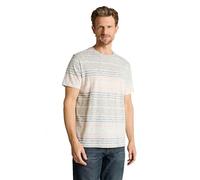 TOM TAILOR 1050207 T-Shirt, 39948-River Teal Multi Color Stripe, XL Homme