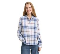 TOM TAILOR 1051661 Blouse, 40420-Off White Blue Big Check, 44 Femmes