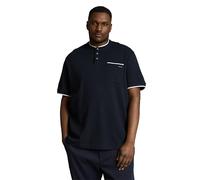 TOM TAILOR 1051879 Polo, 40059-Sky Captain Blue Ottoman, 5XL Grande Taille Hommes