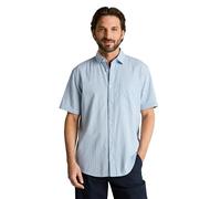 TOM TAILOR 1051948 Chemise, 39668-Structure à Pois Bleu Clair, XL Hommes