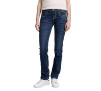 TOM TAILOR 202212 Alexa Straight Jeans Femme ,10282 - Dark Stone Wash Denim ,26W / 30L