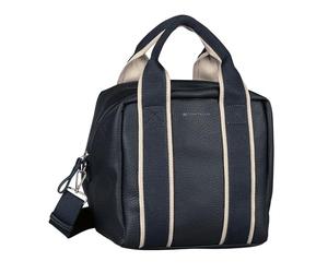 TOM TAILOR bags Hermia Sac à bandoulière zippé pour femme Bleu Grand format, bleu, décontracté