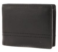 TOM TAILOR Bags Jerrie Portefeuille en Cuir pour Homme RFID Paysage, Noir, 12,5 x 2 x 10