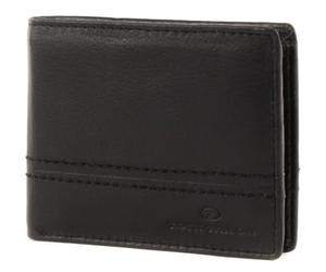 TOM TAILOR Bags Jerrie RFID Petit Portefeuille en Cuir pour Homme Format Paysage, Noir, 11x2x8,5, 002969