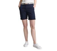TOM TAILOR Bermuda Chino pour Femme avec Ceinture, 10668 - Sky Captain Blue., 46