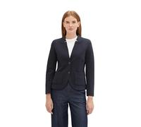 TOM TAILOR Blazer Basique Femme Ottoman avec Poches, 10668-capitaine du Ciel Bleu, M Dames