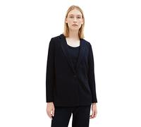 TOM TAILOR Blazer Femme structuré, 10668-capitaine du Ciel Bleu, L Dames