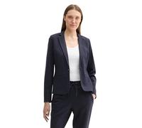 TOM TAILOR Blazer pour Femme, 27650 - Structure en sergé Bleu Marine, M