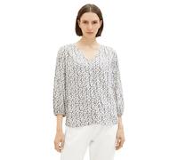 Tom Tailor Blouse à Manches 3/4 1037898 Printed V-neck