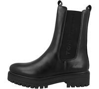 TOM TAILOR Femme 4294812 Bottine Chelsea, Noir, 39 EU