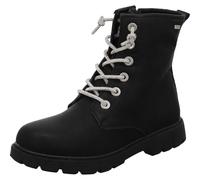 TOM TAILOR - Bottines noires à talon décroché bas avec un zip et des lacets ronds - Taille numeric_37