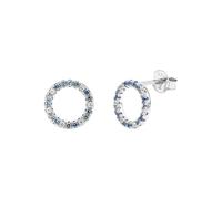 TOM TAILOR - Boucles d'Oreilles pour Femme en Argent 925 - avec Zircone - Clou d'Oreille en Forme de Cercle - TT-E0070
