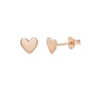 TOM TAILOR - Boucles d'Oreilles pour Femme en Argent 925 - Plaqué Or rose/Doré - Clou d'Oreille en Forme de Cœur - TT-E0009