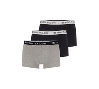 TOM TAILOR Boxers anthracite / gris chiné / noir / blanc, Taille L