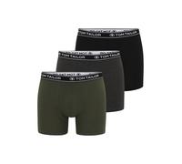TOM TAILOR Boxers gris clair / gris chiné / olive / noir, Taille M