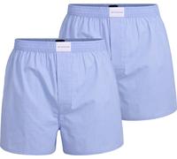 TOM TAILOR Boxers homme tissé, Lot de 2 - Pure Coton, Westside C, à carreaux bleu L