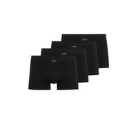 TOM TAILOR Lot de 4 boxers pour homme - Noir - Medium