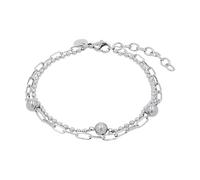 TOM TAILOR - Bracelet pour Femme en Acier inoxydable - Argenté - Pendentif en Forme de Boules - TT-B0001