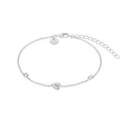 TOM TAILOR - Bracelet pour Femme en Argent 925 - avec Zircone - Pendentif en Forme de Cœur - TT-B0027