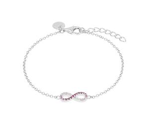 TOM TAILOR - Bracelet pour Fille en Argent 925 - avec Zircone - Pendentif en Forme d'Infini - TT-B0015