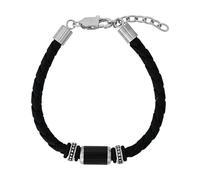 TOM TAILOR - Bracelet pour Homme en Acier inoxydable - Argenté - Pendentif en Forme d'Éléments Métalliques - TT-B0066