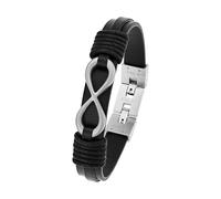 TOM TAILOR - Bracelet pour Homme en Acier inoxydable - Argenté - Pendentif en Forme d'Infini - TT-B0004
