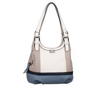 TOM TAILOR Cabas beige / bleu / gris, Taille One Size
