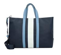 TOM TAILOR Cabas 'Zena' bleu marine / bleu roi / blanc, Taille One Size