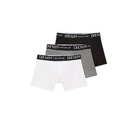 TOM TAILOR Caleçon Taille Basse Pack Boxer Tronc Hipster en Denim pour dans Un Lot de Trois avec Stretch, 10350-Gris chiné chiné, XL 3 pour des Hommes