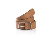 TOM TAILOR Ceinture 'HELEN' caramel / argent, Taille 95