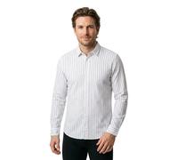 Tom Tailor Chemise à Manches Longues Striped Slub Oxford