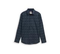TOM TAILOR Chemise bleu marine / bleu cyan / rouge / blanc, Taille S