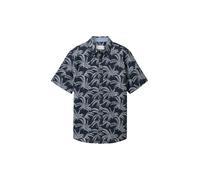 TOM TAILOR Chemise bleu marine / gris, Taille M