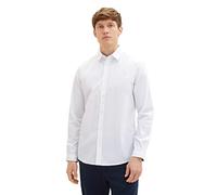 TOM TAILOR Chemise Business Coupe Droite avec Stretch Regular fit, 20000-Blanc, XL pour des Hommes