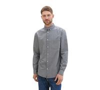 Tom Tailor Chemise Oxford manches longues Gris Homme Taille M