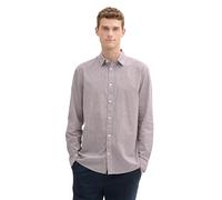 TOM TAILOR Chemise pour Homme, 36668 - Motif rayé Blanc cassé, M
