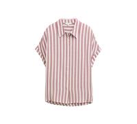 TOM TAILOR Chemisier Ample pour Femme avec Motif rayé, 38280 - Burnt Russet Off White Stripe, 40