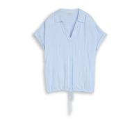 TOM TAILOR Chemisier bleu clair / blanc, Taille M