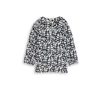 TOM TAILOR Chemisier bleu foncé / blanc, Taille L