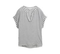 TOM TAILOR Chemisier bleu fumé / blanc, Taille XS