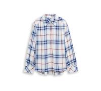 TOM TAILOR Chemisier bleu marine / bleu clair / rouge ru lanc cassé, Taille L