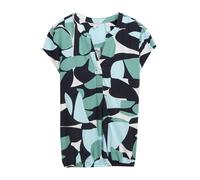 TOM TAILOR Chemisier bleu pastel / bleu foncé / rouge carmin / blanc cassé, Taille M