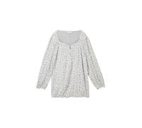 Tom Tailor 1043101 Crincle Alloverprinted 3/4 Sleeve T-shirt Gris L Femme
