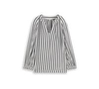 TOM TAILOR Chemisier pierre / blanc, Taille XS