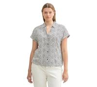 TOM TAILOR Chemisier Plussize pour Femme, 35891 - Design à Pois Bleu Marine Biologique, 48