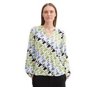TOM TAILOR Chemisier pour Femme avec col en V, 36886 - Design Abstrait Houndstooth, 36